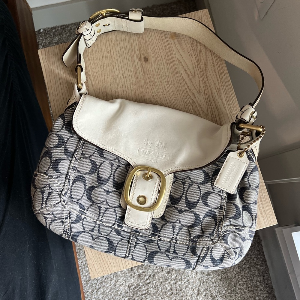 Coach Bleecker Signature denim bag